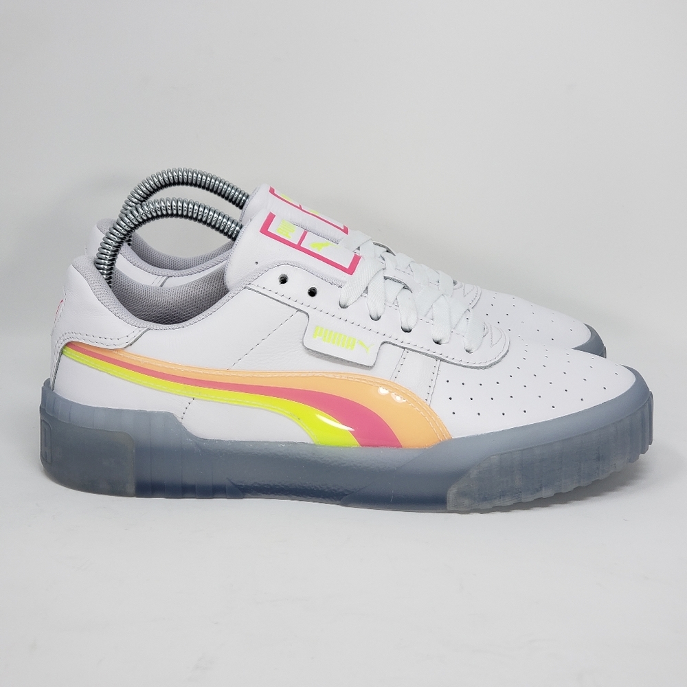 PUMA Womens Cali Sport Iced Neon Size 8.5